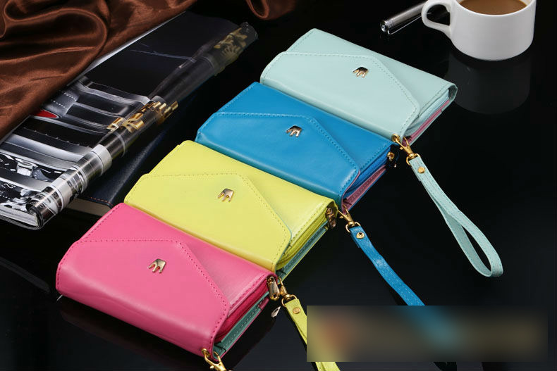 Кожаный чехол бумажник для iPhone 4, i5, i6, Samsung S2, S3, S4, S5.