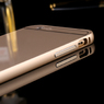 Металлический чехол с логотипом Apple iPhone 6 4.7 / plus 5.5 (05007)